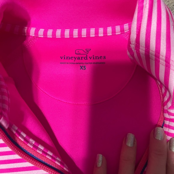 Vineyard Vines Double Face Quarter Zip - Picture 3 of 6